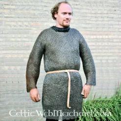 Ulfberth Brynjefrakke Med Lange ærmer, Flade Ringe-Runde Nitter, 8 Mm