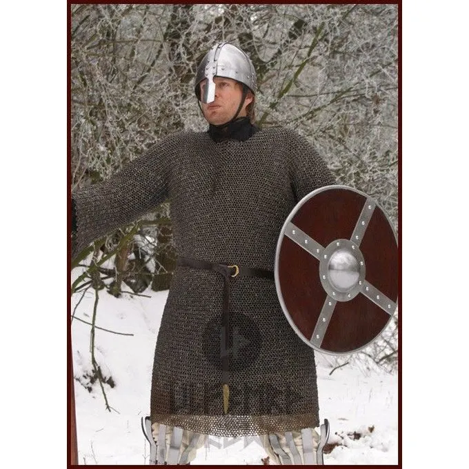 Ulfberth Brynjefrakke Med Mid-ærmer, Blandede Flade Ringe - Kile Nitter, 8 Mm 4 Ulfberth Brynjefrakke Med Mid-ærmer, Blandede Flade Ringe - Kile Nitter, 8 Mm - Billede 2