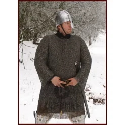 Ulfberth Brynjefrakke Med Mid-ærmer, Blandede Flade Ringe - Kile Nitter, 8 Mm