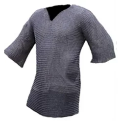 Ulfberth Brynjefrakke Med Mid-ærmer, Blandede Flade Ringe-Runde Nitter, 8 Mm -Svaerd Salg brynjefrakke med mid aermer blandede flade ringe r 3