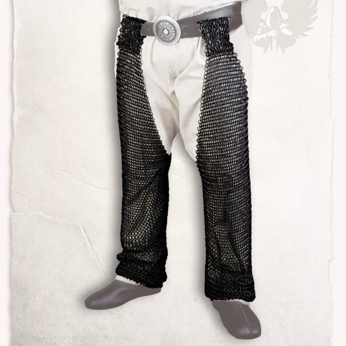 Mytholon Chainmail Chausses Richard, Butted Runde Ringe Bronzed 6 Mytholon Chainmail Chausses Richard, Butted Runde Ringe Bronzed - Billede 4