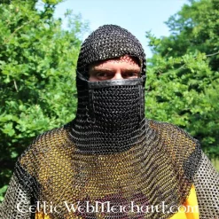 Coif Med Firkantet Visir, Sværtet, 8 Mm -Svaerd Salg coif med firkantet visir svaertet 8 mm 2