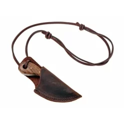 DAMAST Stål Hals Kniv Med Træ Greb -Svaerd Salg damast stal hals kniv med trae greb 2