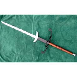 Flamberge Med Træ Greb -Svaerd Salg flamberge med trae greb 3