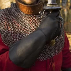 Epic Armoury Læder Middelalderlige Handsker, Sort 9 Epic Armoury Læder Middelalderlige Handsker, Sort -Svaerd Salg laeder middelalderlige handsker sort 1