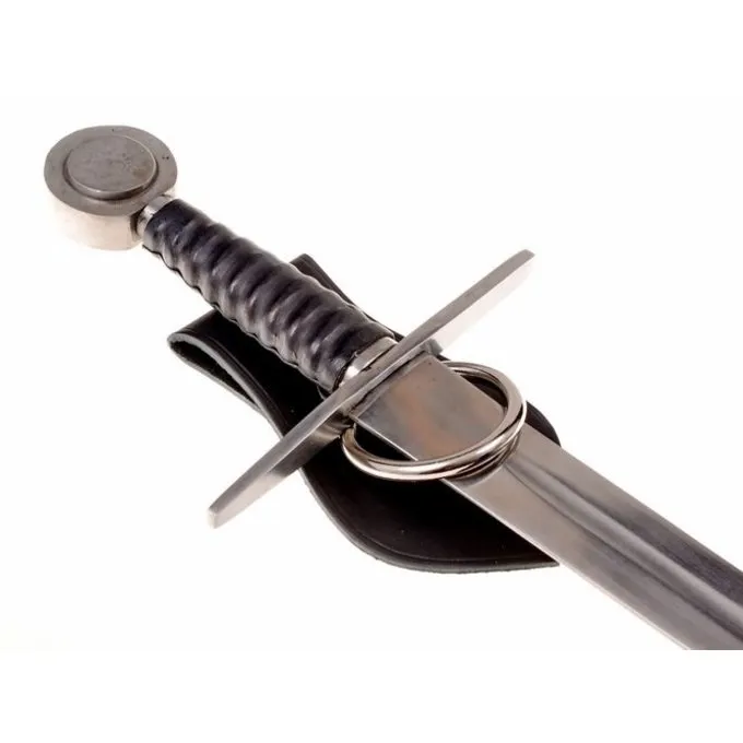 Læder Våben Holder Til Bælte, Knude Motiv, Brun 4 Læder Våben Holder Til Bælte, Knude Motiv, Brun - Billede 2