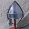 Mytholon Norman Nasal Hjelm Baldric Bruneret -Svaerd Salg norman nasal hjelm baldric bruneret