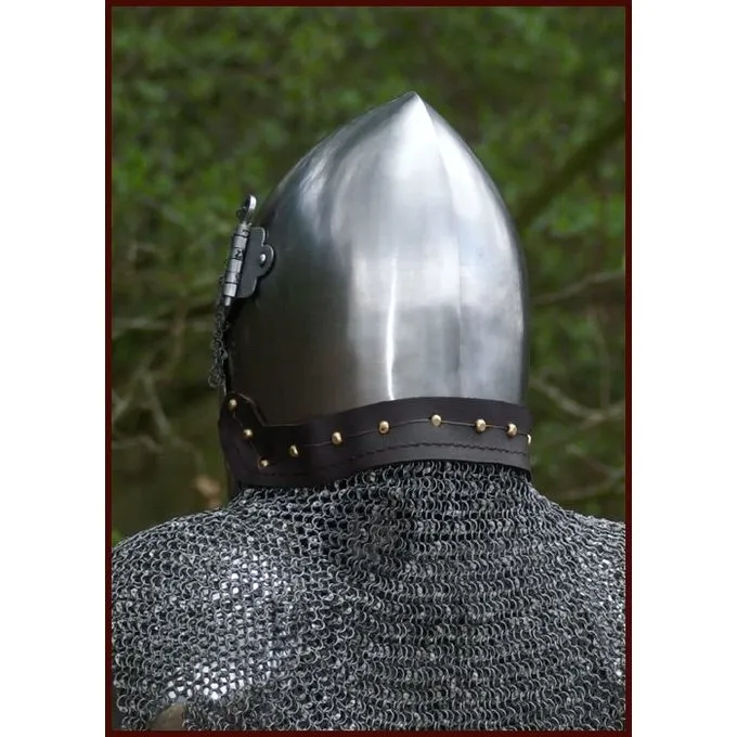 Ulfberth Ringbrynje Brynjekrave, Flade Ringe - Runde Nitter, 8 Mm 4 Ulfberth Ringbrynje Brynjekrave, Flade Ringe - Runde Nitter, 8 Mm - Billede 2