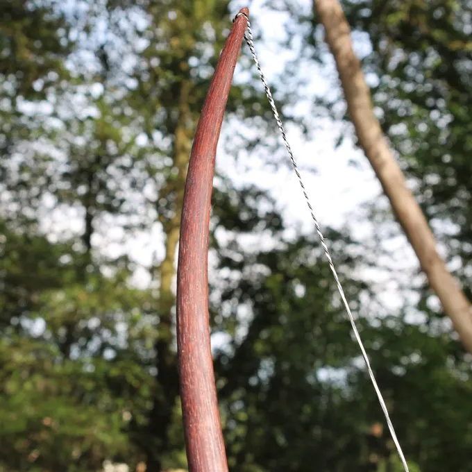 Skytte Bue Nyopførelse / Larp, 50" (127 Cm) Mørkebrun, 25 Lbs 5 Skytte Bue Nyopførelse / Larp, 50" (127 Cm) Mørkebrun, 25 Lbs - Billede 3