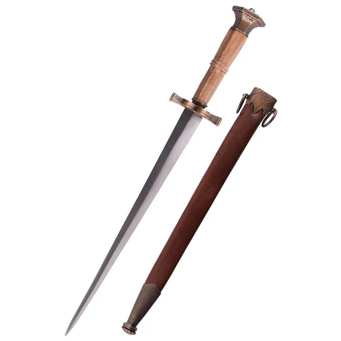 Deepeeka Tysk Quillon Dolk Med Kappe, 16. C. 3 Deepeeka Tysk Quillon Dolk Med Kappe, 16. C.