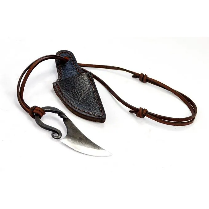 Viking Hals Kniv Kulstofstål 5 Viking Hals Kniv Kulstofstål - Billede 3