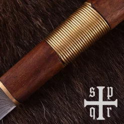 SPQR Viking Kniv Kattegat, Damaskus Stål -Svaerd Salg viking kniv kattegat damaskus stal 4