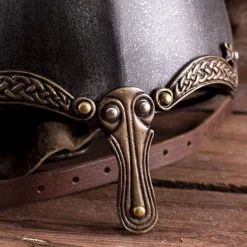 Deepeeka Viking Nasal Hjelm Med Slanger, Patineret 10 Deepeeka Viking Nasal Hjelm Med Slanger, Patineret -Svaerd Salg viking nasal hjelm med slanger patineret 3