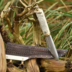 Deepeeka Viking Seax Borre Stil Med Knoglegreb -Svaerd Salg viking seax borre stil med knoglegreb 3