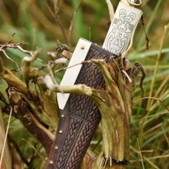 Deepeeka Viking Seax Borre Stil Med Knoglegreb -Svaerd Salg viking seax borre stil med knoglegreb 4