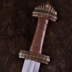 Deepeeka Viking Sværd ø Eigg, Læder Greb, Hærdet -Svaerd Salg viking svaerd o eigg laeder greb haerdet 2