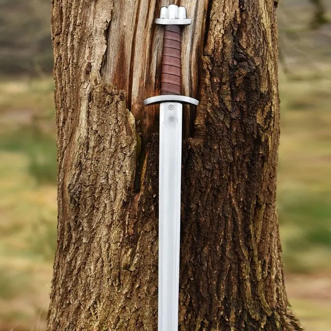 Ulfberth Vikinge-sværd Med Fliget Knæk Kampklar, Kort 4 Ulfberth Vikinge-sværd Med Fliget Knæk Kampklar, Kort - Billede 2